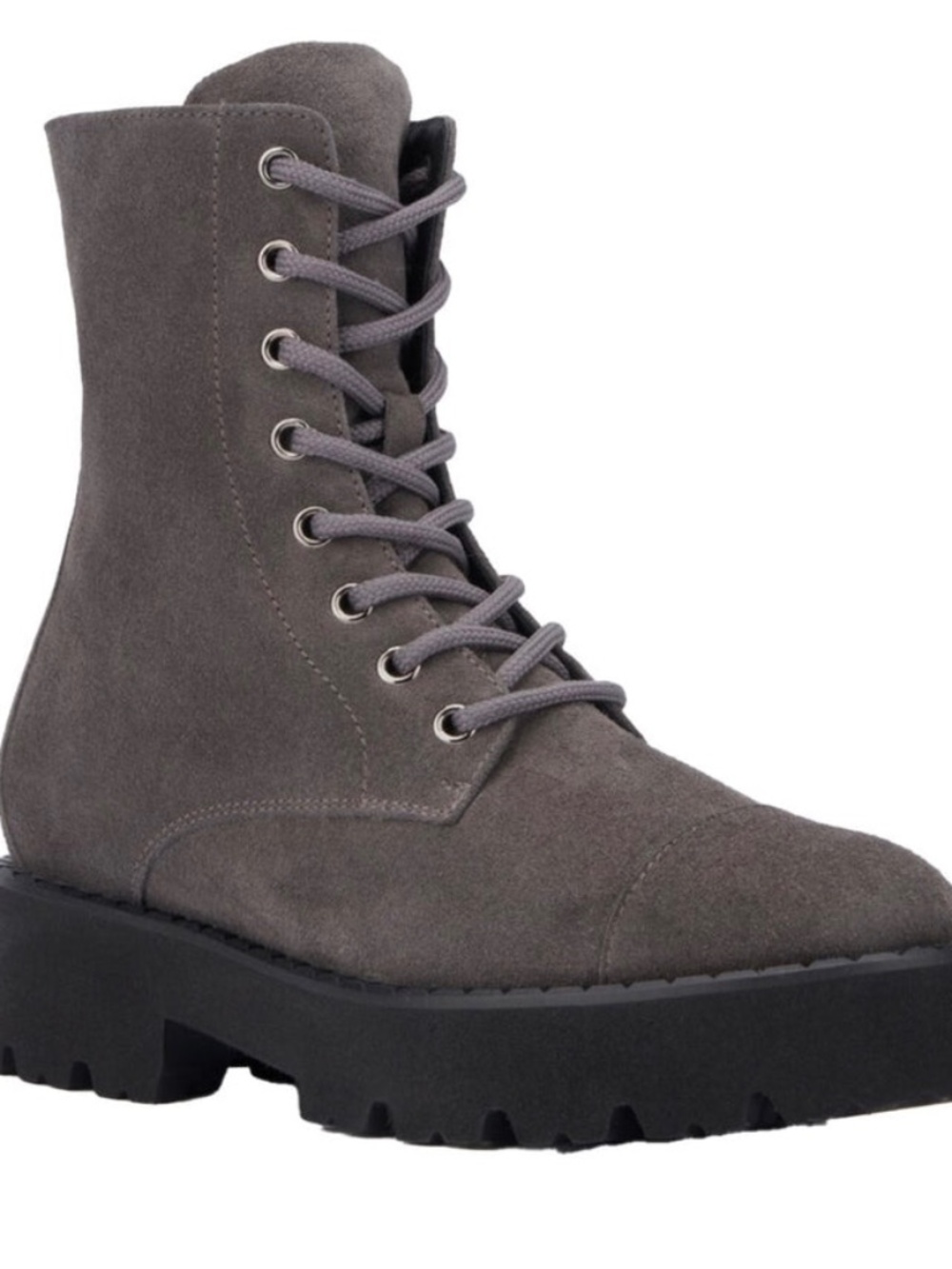 Aquatalia  Savina Weatherproof lace up Suede Boot in gray size 10